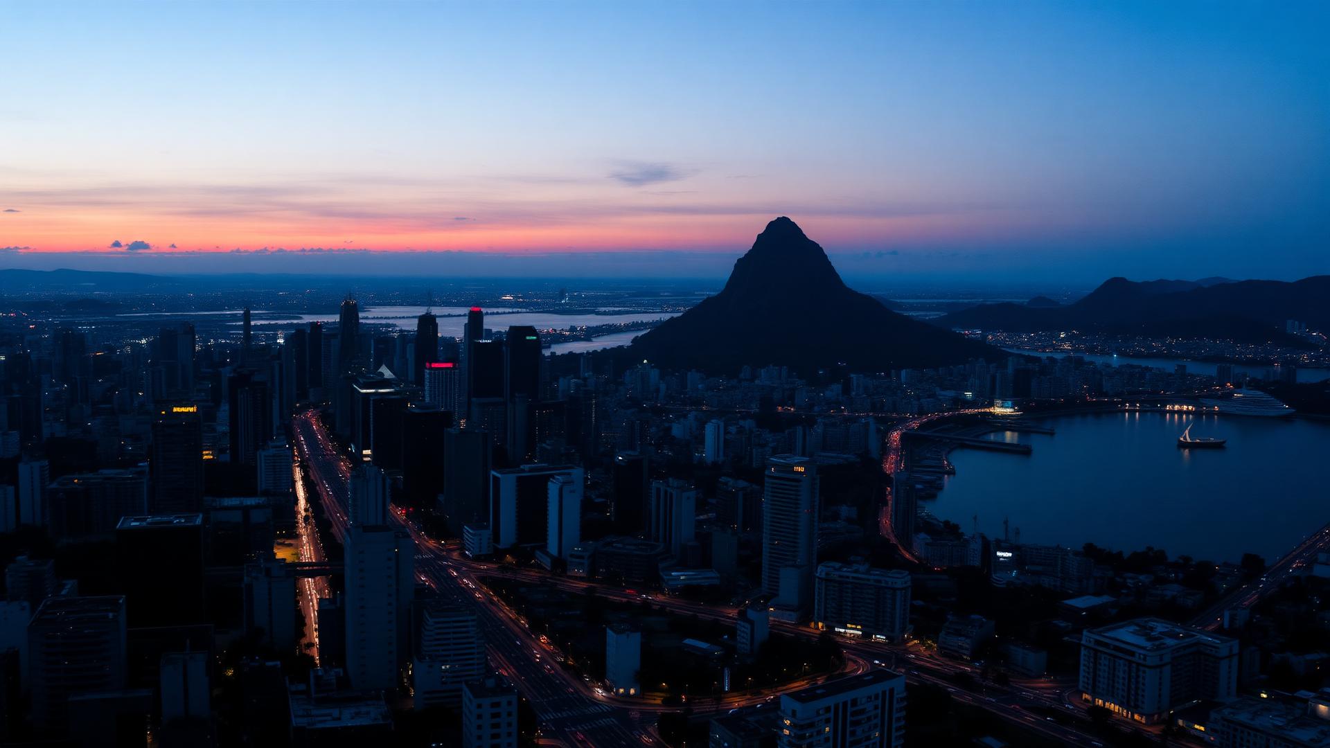 Skyline de São Paulo e Rio de Janeiro